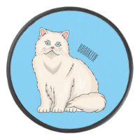 Persian cat cartoon illustration