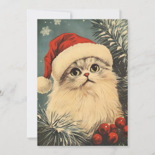 Persian Cat Christmas  Holiday Card