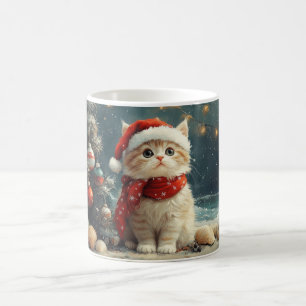 Persian Cat  Christmas Vintage Beach  Coffee Mug