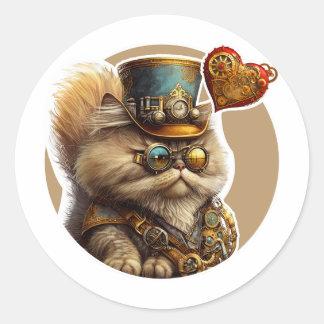 Persian Cat Classic Round Sticker