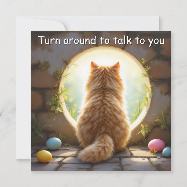 Persian cat - Easter Holiday Card (Front)