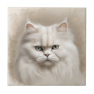 Persian Cat Feline Elegant Tile