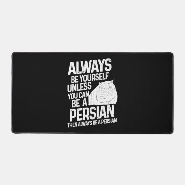 Persian Cat gift Desk Mat (Front)