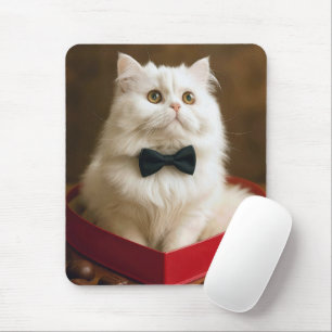 Persian Cat In Valentine Candy Box Mouse Mat
