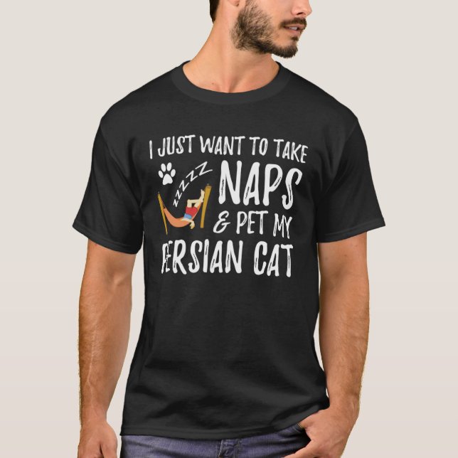 Persian Cat Mom Nap  Cat   Idea T-Shirt (Front)