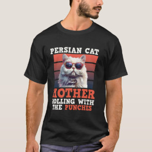 PERSIAN CAT MOTHER ROLLING WITH THE PUNCHES Vintag T-Shirt