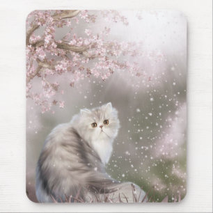 Persian cat mouse mat