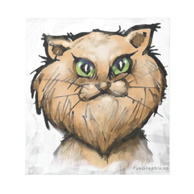 Persian Cat Notepad (Front)