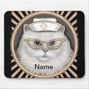 Persian Cat Nurse Mouse Mat