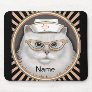 Persian cat nurse mouse mat
