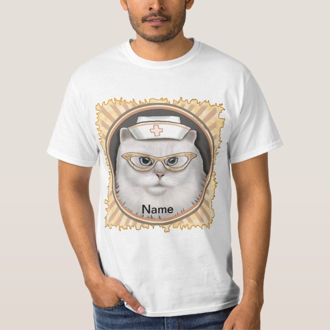 Persian cat nurse  T-Shirt (Front)