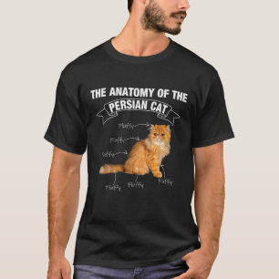 Persian cat Persian cats anatomy  T-Shirt