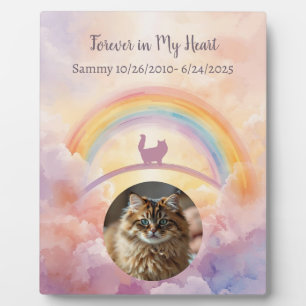 Persian Cat Pet Memorial Photo Plaque