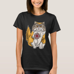 Persian cat Poker Poker chips T-Shirt