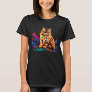 Persian Cat Pop Art T-Shirt