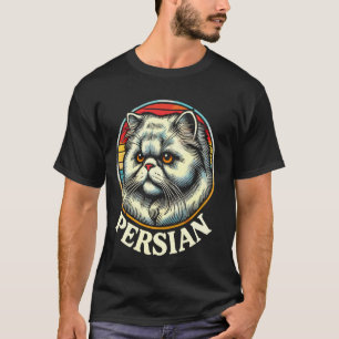 Persian Cat Retro Style T-Shirt