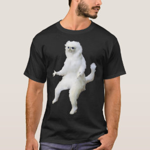 Persian Cat Room Guardian Bad Taidermy Funny Premi T-Shirt
