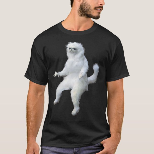 Persian Cat Room Guardian Meme Classic T-Shirt (Front)