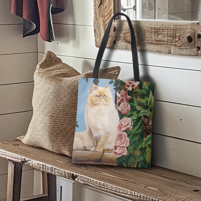 Persian Cat Roses Dryad Tote Bag (Creator Uploaded)