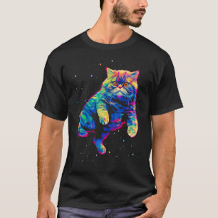 Persian Cat Space T-Shirt