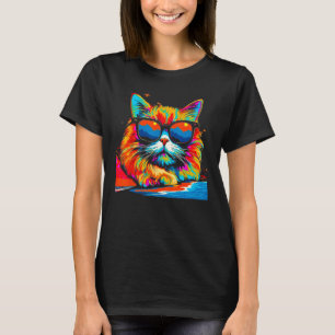 Persian Cat Summer Party T-Shirt