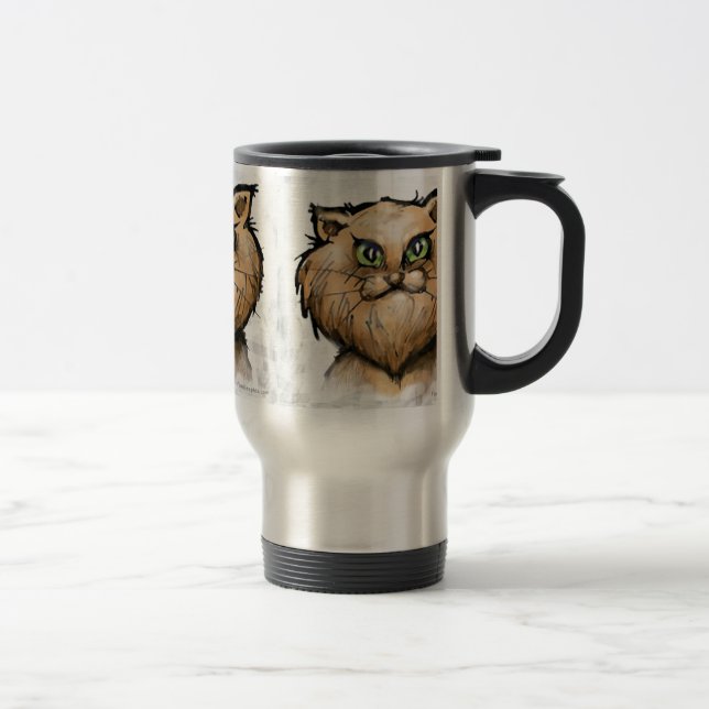 Persian Cat Travel Mug (Right)
