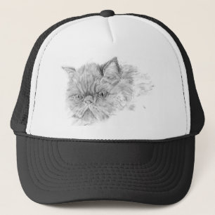 persian cat trucker hat