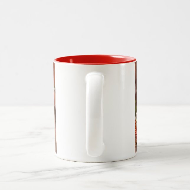 Persian cat Two-Tone coffee mug (Handle)