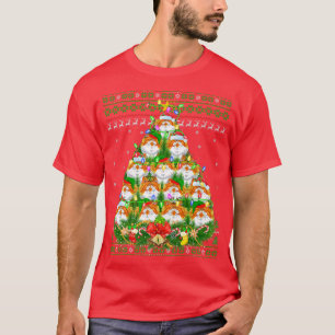 Persian Cat Xmas Lighting Tree Persian Cat Ugly Ch T-Shirt
