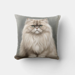 Persian Cat's Beauty Portrait Cushion