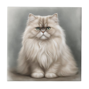 Persian Cat's Beauty Portrait Tile
