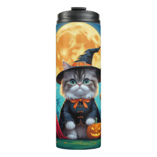 Persian Cats Pumpkin Halloween Funny Thermal Tumbler