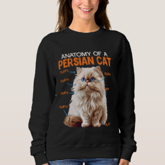 Persian Cats THE ANATOMY OF THE PERSIAN CAT Cat Ow Sweatshirt