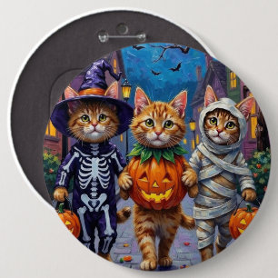 Persian Cats Trick-or-Treating  Halloween Costumes 6 Cm Round Badge