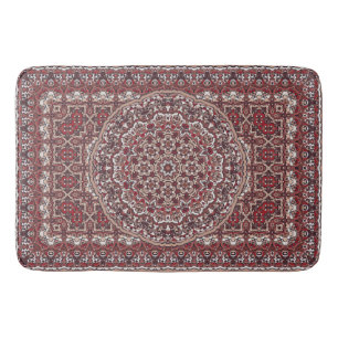 Persian coloured carpet bath mat
