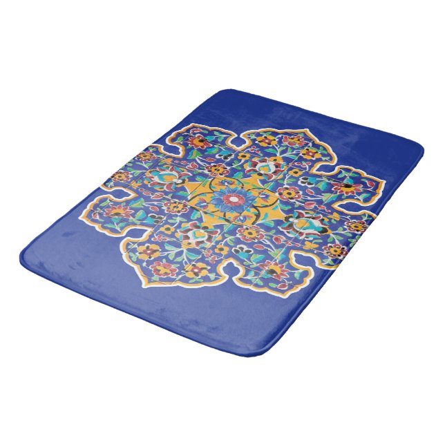 Persian design bath mat (Angled)