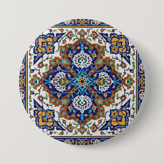 Persian design gift  7.5 cm round badge (Front)