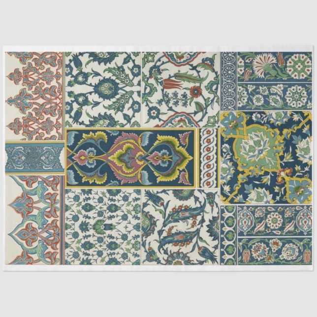 Persian design ornate pattern decoupage paper (Front)