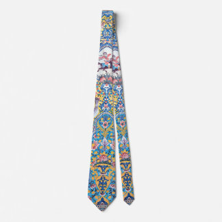 Persian elaborate tiled mural design tie