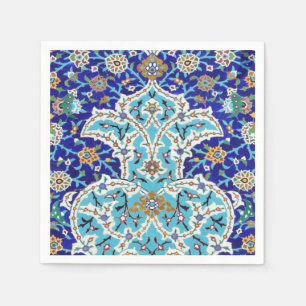 Persian elaborate tiled mural napkin