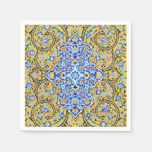 Persian elaborate tiled mural napkin