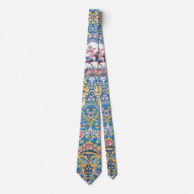 Persian elaborate tiled mural       tie (Front)