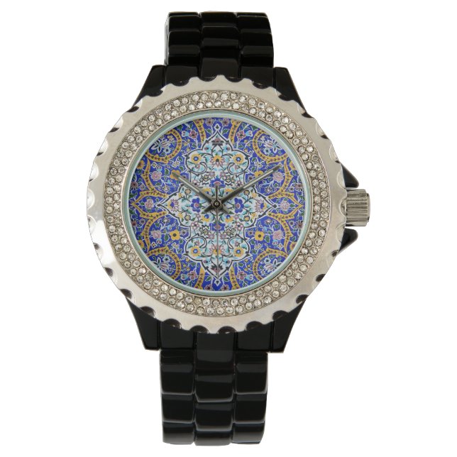 Persian elaborate tiled mural     watch (Front)