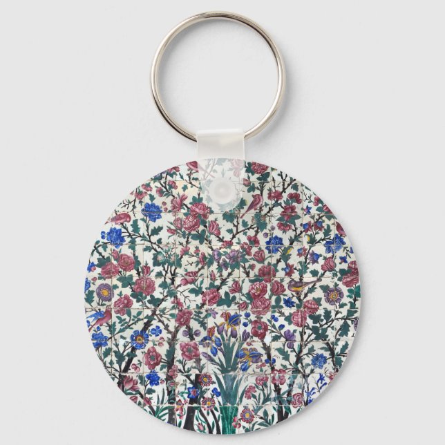 Persian floral design   key ring (Front)