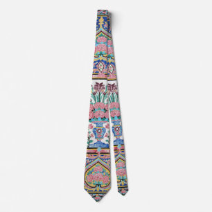 Persian floral design tie