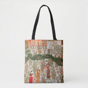 Persian Garden, 15th century (w/c on paper) Tote Bag