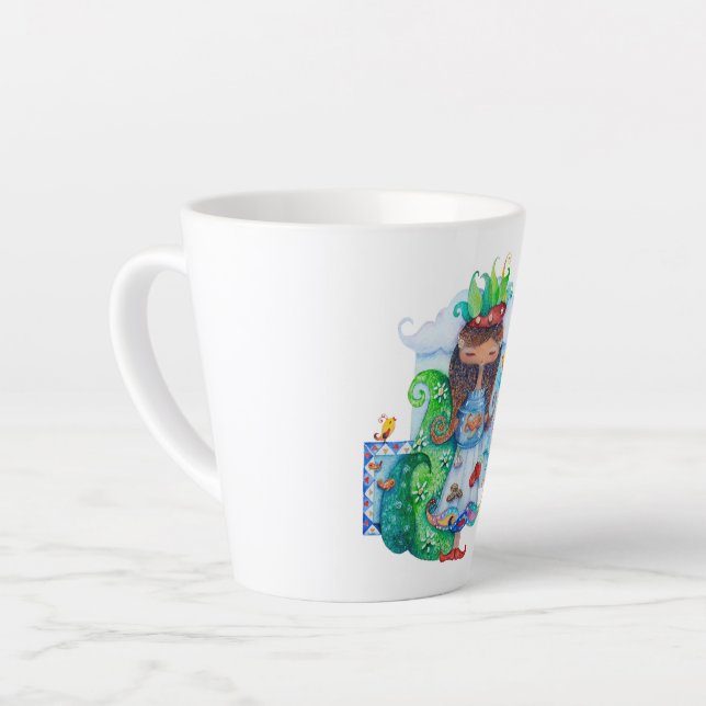 Persian Girl Latte Mug (Left Angle)