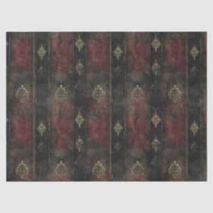 Persian Gold Damask Noir Pattern (4) Tissue Paper