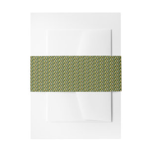 Persian Green Satin Ribbon Invitation Belly Band