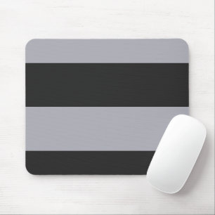 Persian Grey and Grey Simple Extra Wide Stripes Mouse Mat